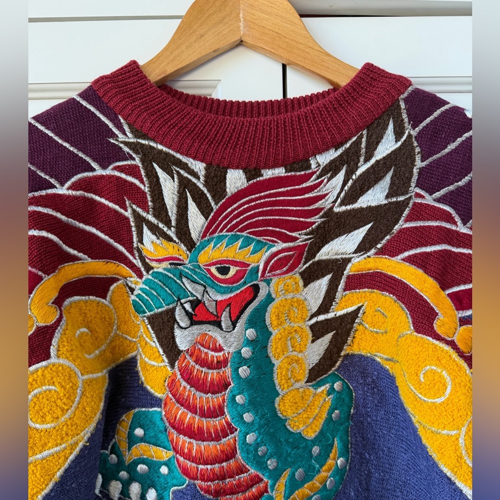 Yamamoto Kansai vintage dragon sweater - Picture 3 of 8